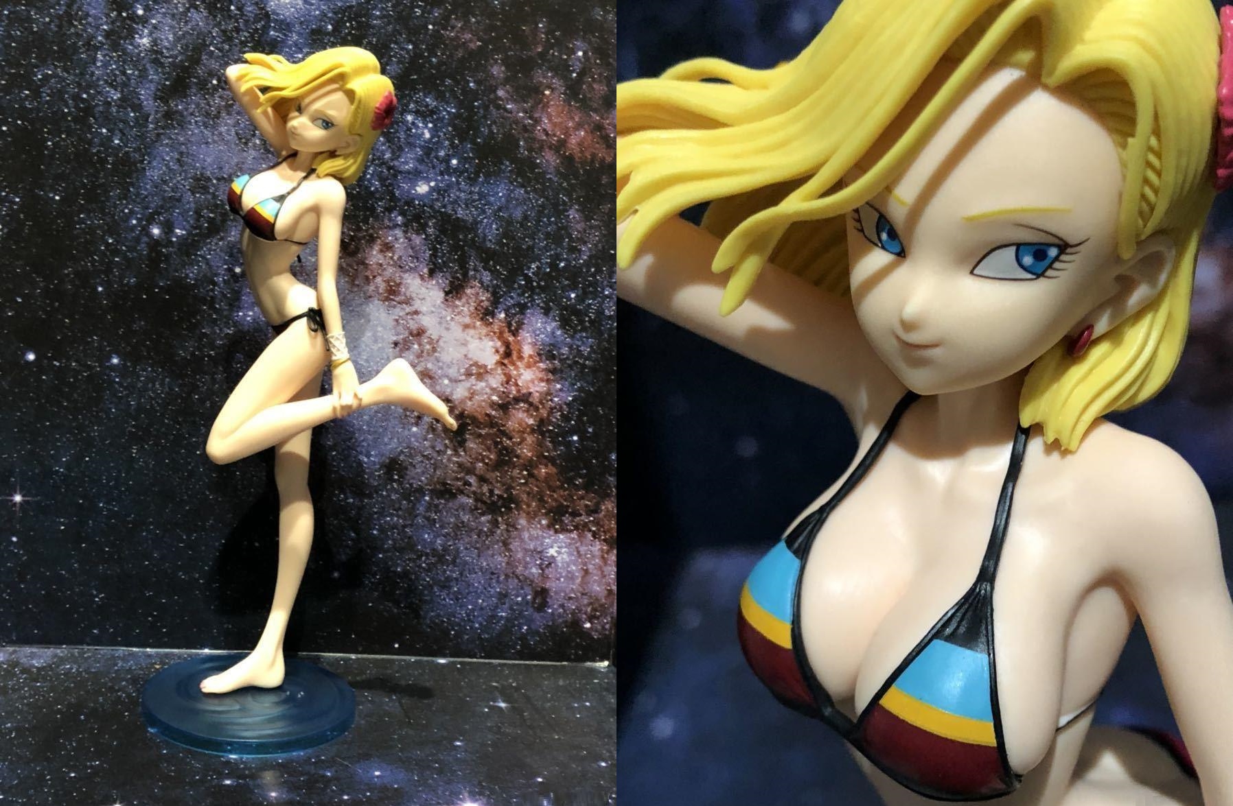 android 18 rainbow bikini