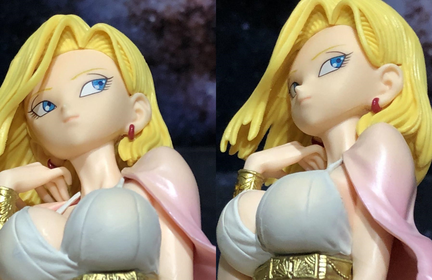 android 18 hot cleavage