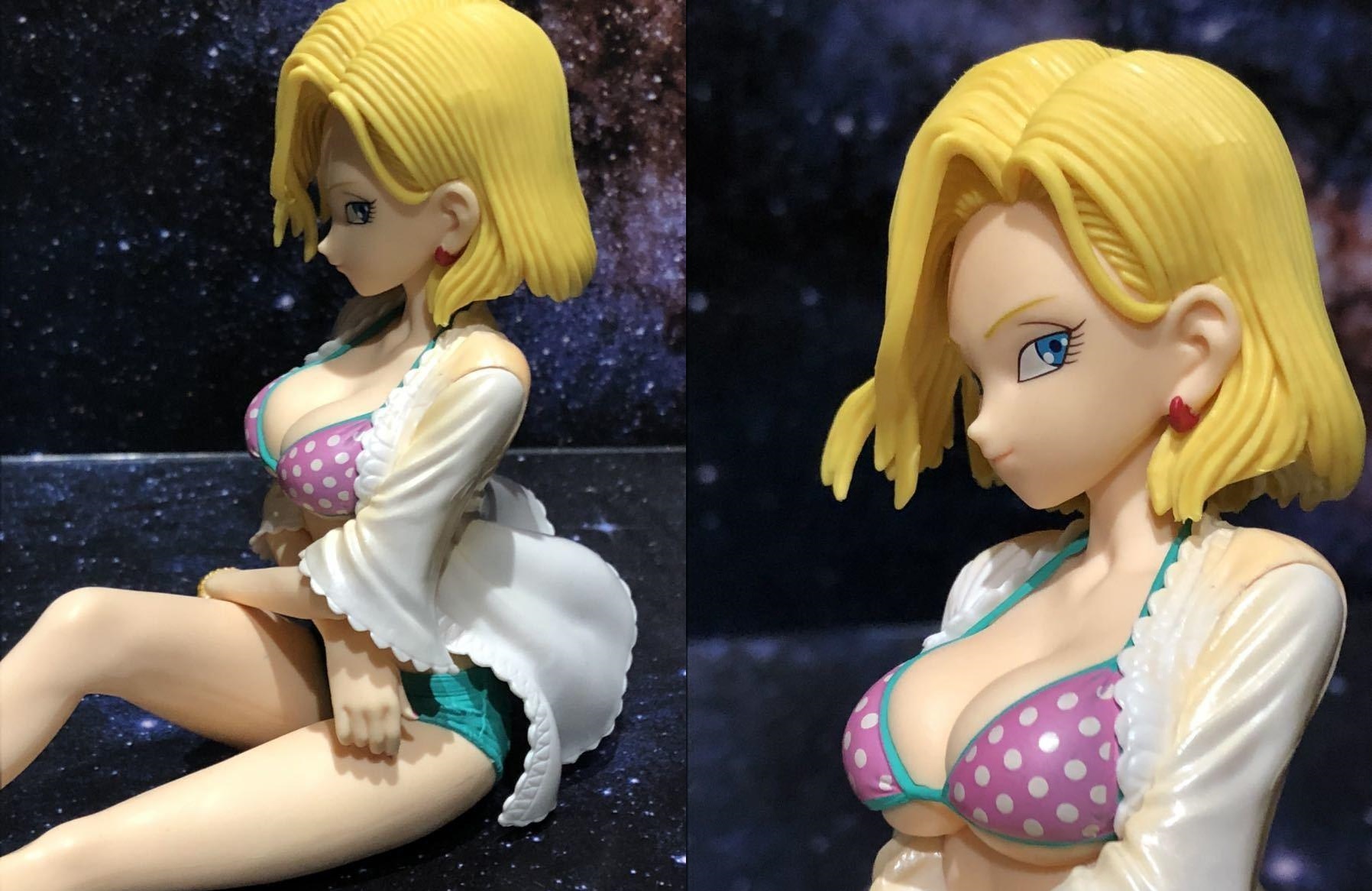 android 18 hot cleavage