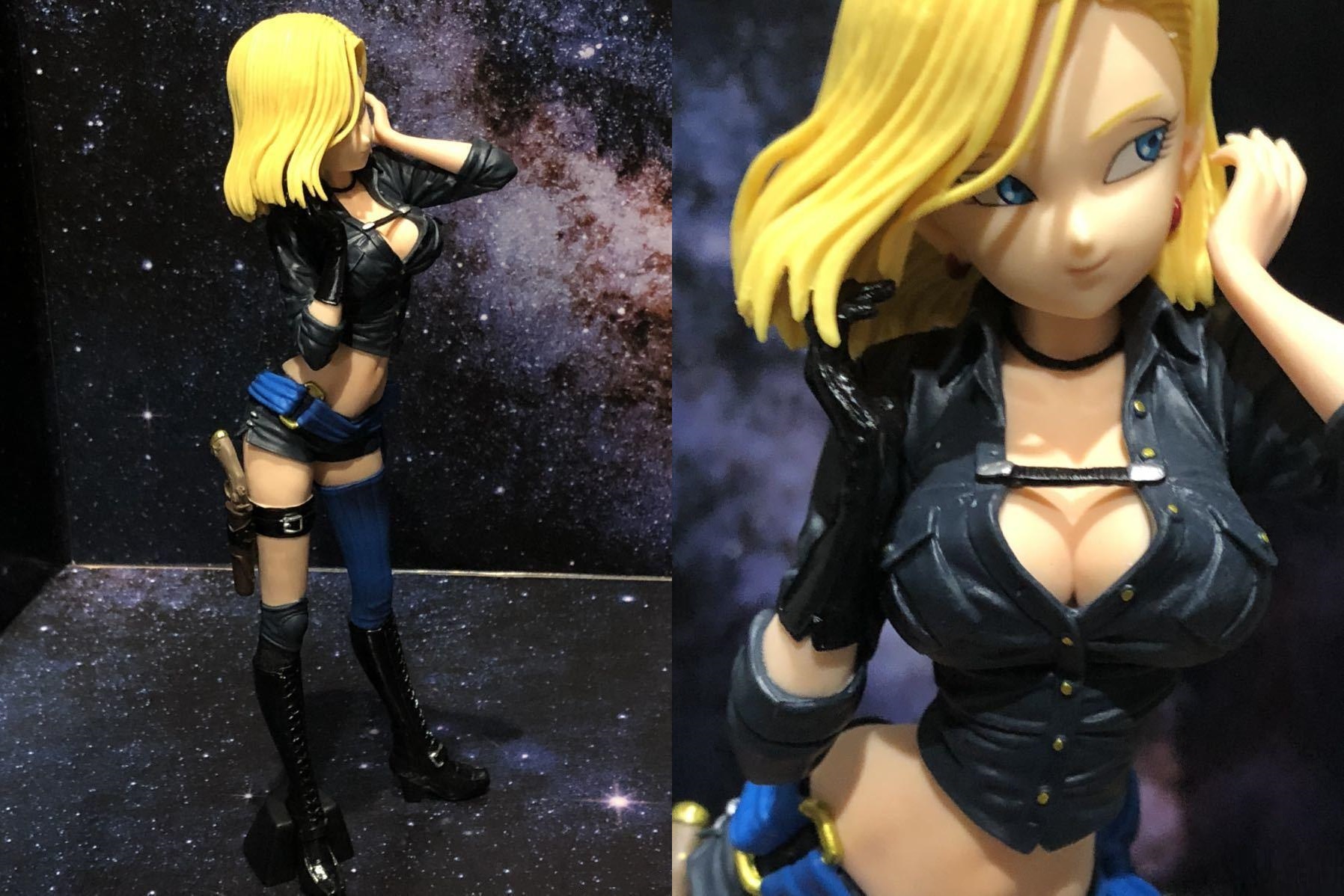 android 18 hot cleavage