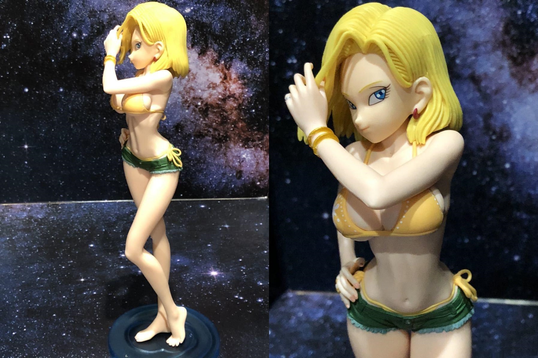 android 18 yellow bikini