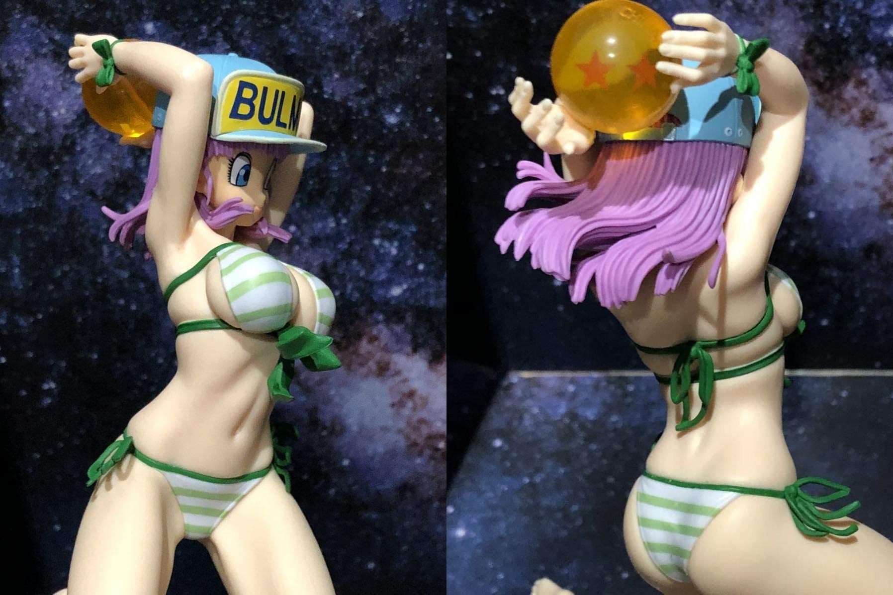 bulma sexy stripped bikini